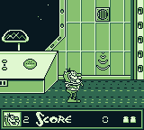 The Ren & Stimpy Show: Space Cadet Adventures (Game Boy) screenshot: These hurt, also.