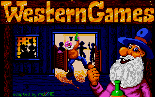 Western Games (Atari ST) screenshot: Title screen