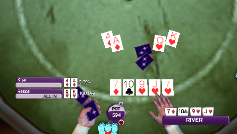 World Championship Poker 2 featuring Howard Lederer (PSP) screenshot: Luck on the river