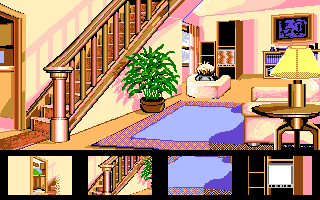 McGee (Amiga) screenshot: Watching the telly