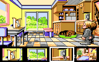 McGee (Amiga) screenshot: In the kitchen