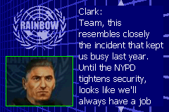 Tom Clancy's Rainbow Six: Rogue Spear (Game Boy Advance) screenshot: Mission Briefing