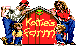 Katie's Farm (Amiga) screenshot: Title screen