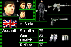 Tom Clancy's Rainbow Six: Rogue Spear (Game Boy Advance) screenshot: Choose your team members