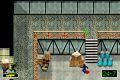 The Sum of All Fears (Game Boy Advance) screenshot: Careful positioning means your less likely to get shot