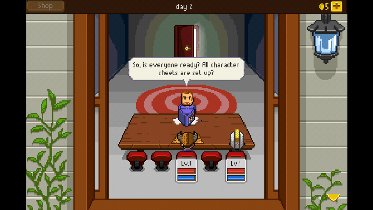 Knights of Pen & Paper + 1 Edition (Android) screenshot: In the beginning you only have money enough to buy two characters