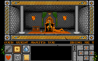 Death Bringer (Amiga) screenshot: The king