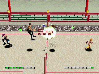 Chō Sentō Kyūgi Van Borg (PlayStation) screenshot: No damage!