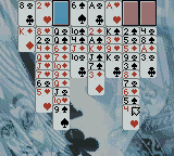 Hoyle Card Games (Game Boy Color) screenshot: Solitaire - Four Free