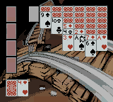 Hoyle Card Games (Game Boy Color) screenshot: Solitaire - Klondike 1