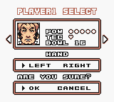 Pocket Bowling (Game Boy Color) screenshot: Player select.