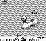 The Smurfs Travel the World (Game Boy) screenshot: Near a waterfall in South America (male)