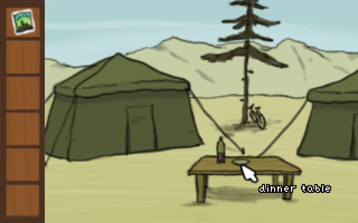 Sunrise Paradise (Windows) screenshot: Camping site