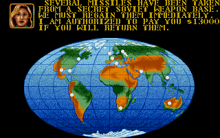 Dogs of War (Atari ST) screenshot: (Note that Communism was still active when teh game was made