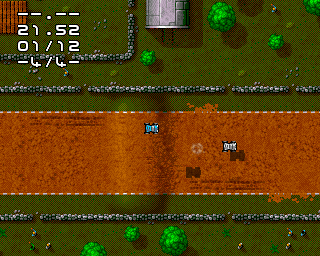 MAX Rally (Amiga) screenshot: Jumping
