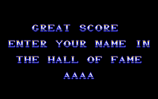 Dominator (Atari ST) screenshot: Got a high score