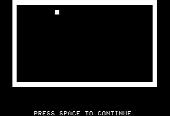 Alkemstone (Apple II) screenshot: The outline screen will show you your general position within the maze.
