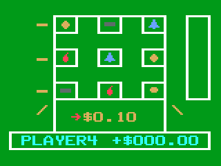 Casino Slot Machine! (Odyssey 2) screenshot: Placing a bet.