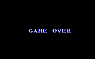Dominator (Atari ST) screenshot: Game over