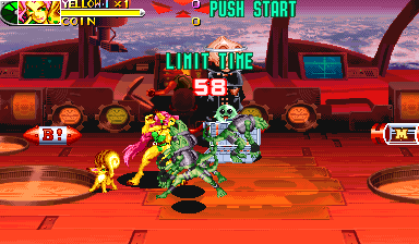 Battle Circuit (Arcade) screenshot: Fight against aliens