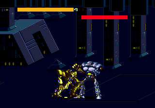 Cyborg Justice (Genesis) screenshot: Battle level 3