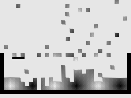 Screenshot of Brick-Stop (ZX81, 1982) - MobyGames