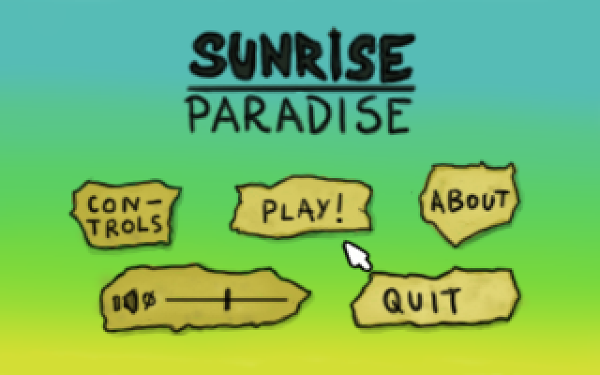 Sunrise Paradise (Windows) screenshot: Title screen