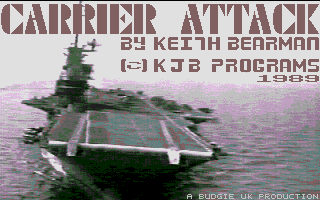 Carrier Attack (Atari ST) screenshot: Title screen
