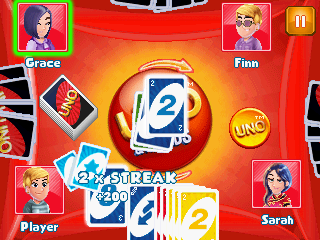 Uno & Friends (J2ME) screenshot: Create streaks for extra points