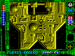 Star Dust (ZX Spectrum) screenshot: Taking an installation out