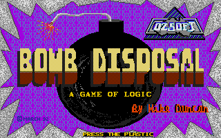 Bomb Disposal (Atari ST) screenshot: Title screen