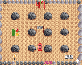 Turbo Jam (Amiga) screenshot: Going for the goal