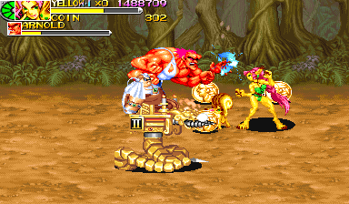 Battle Circuit (Arcade) screenshot: Welcome in the jungle