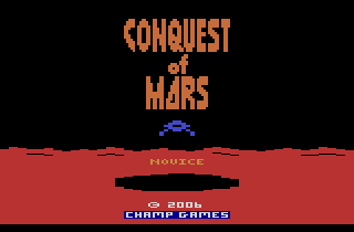 Caverns of Mars (Atari 2600) screenshot: Title screen with one player selected