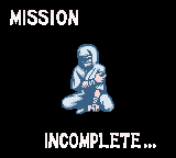 Return of The Ninja (Game Boy Color) screenshot: I lost my life.