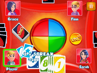 Uno & Friends (J2ME) screenshot: Wild card choice