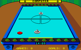 Superstar Indoor Sports (Atari ST) screenshot: Trying to use the angle