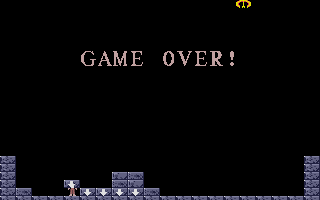 Crush! (Atari ST) screenshot: Game over