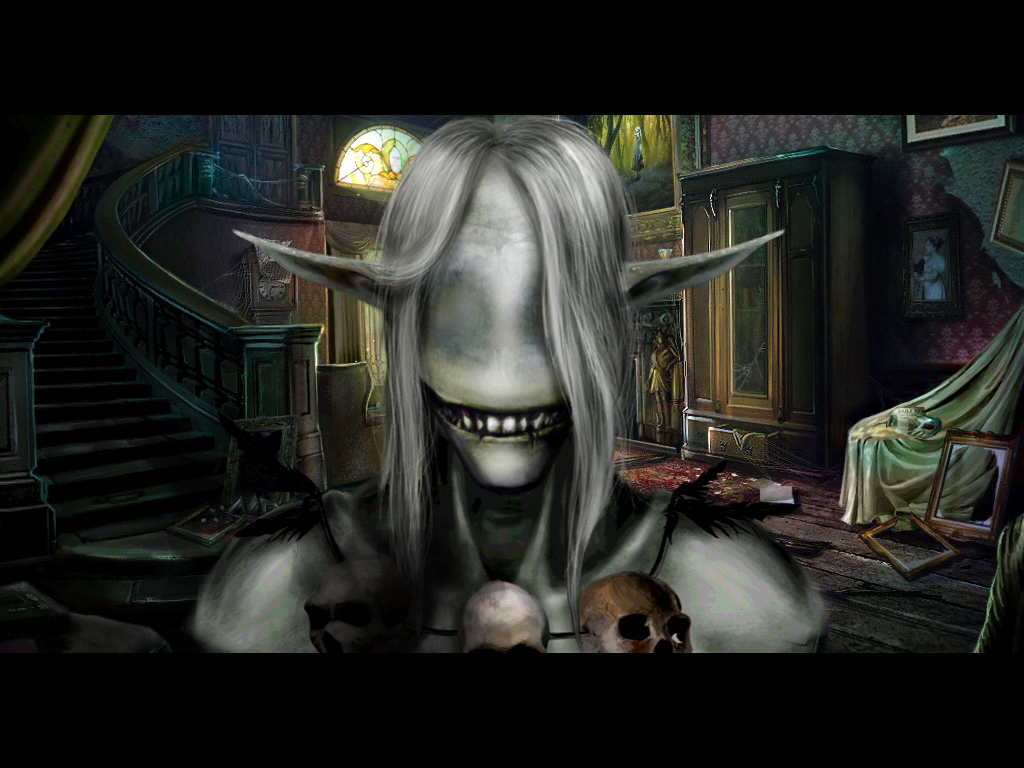 Otherworld: Spring of Shadows (Collector's Edition) (iPad) screenshot: Meet the antagonist. I must say, he does not look friendly.