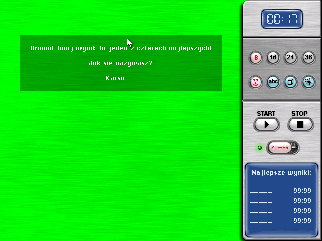 Dyslektyk 2 (Windows) screenshot: Enter Your name