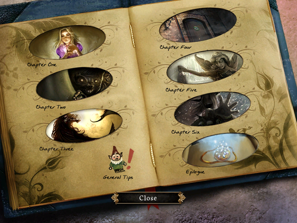 Otherworld: Spring of Shadows (Collector's Edition) (Windows) screenshot: Strategy guide menu