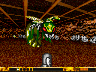 Did IT come from the desert? (Amiga) screenshot: Found the king ant! (Boss battle)