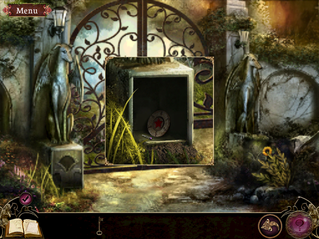 Otherworld: Spring of Shadows (Collector's Edition) (iPad) screenshot: I opened a secret panel in the statue's base