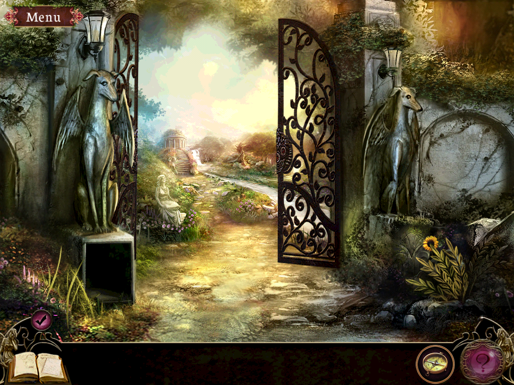 Otherworld: Spring of Shadows (Collector's Edition) (iPad) screenshot: The gate to the garden is open