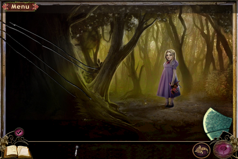 Otherworld: Spring of Shadows (Collector's Edition) (iPhone) screenshot: Looking at the painting over the fireplace