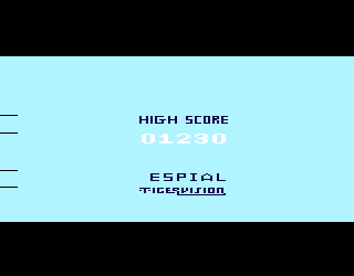 Espial (Atari 2600) screenshot: I lost my last life. This is my high score.