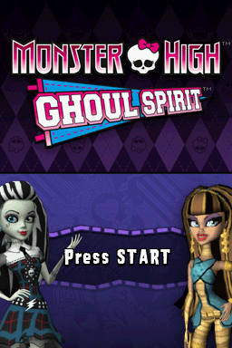 Monster High: Ghoul Spirit (Nintendo DS) screenshot: English Title Screen