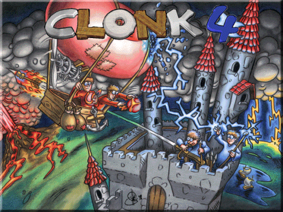 Clonk 4 (Windows) screenshot: Title screen