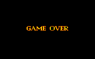Dennis & Denise (Atari ST) screenshot: Game over