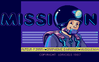 Mission (Atari ST) screenshot: Title Screen